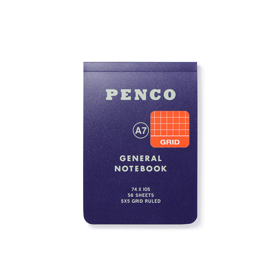 Penco-carnet-A7-grid-general-notebook-bleu-marine-Atelier-Kumo