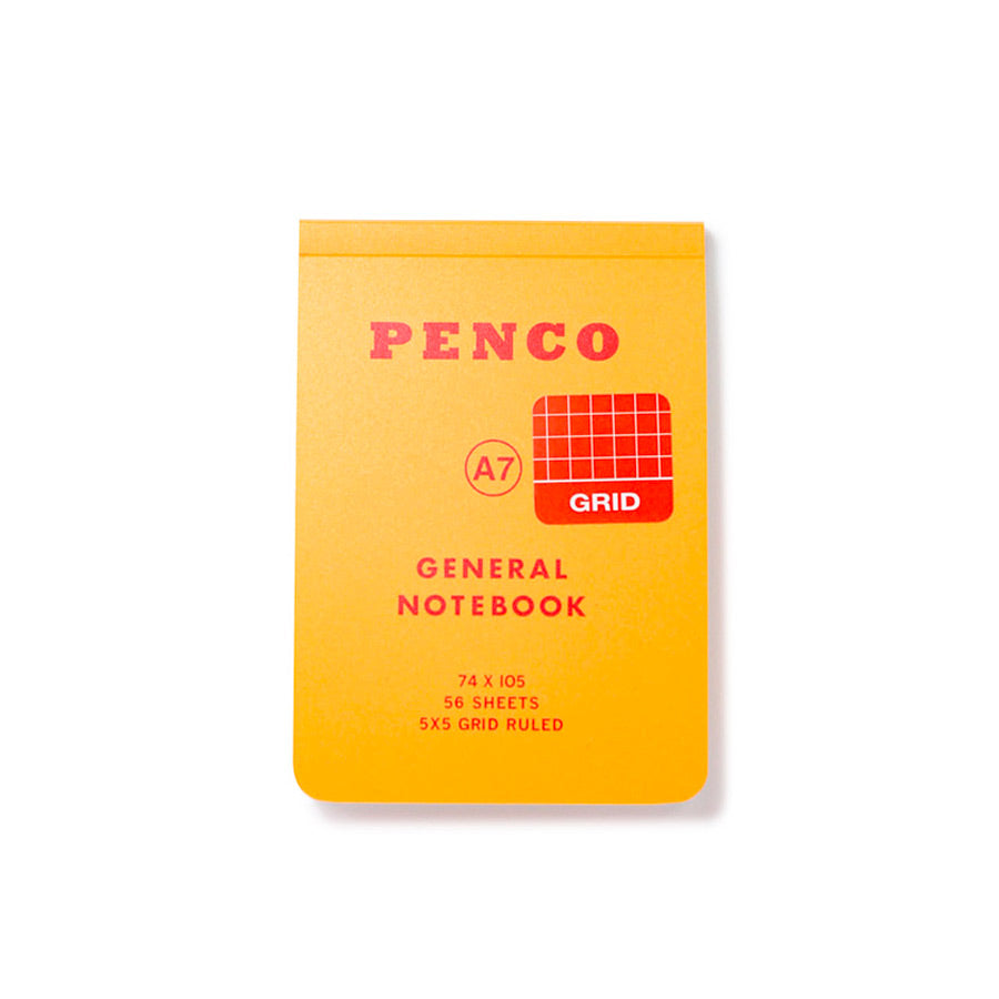 Penco-carnet-A7-grid-general-notebook-jaune-Atelier-Kumo