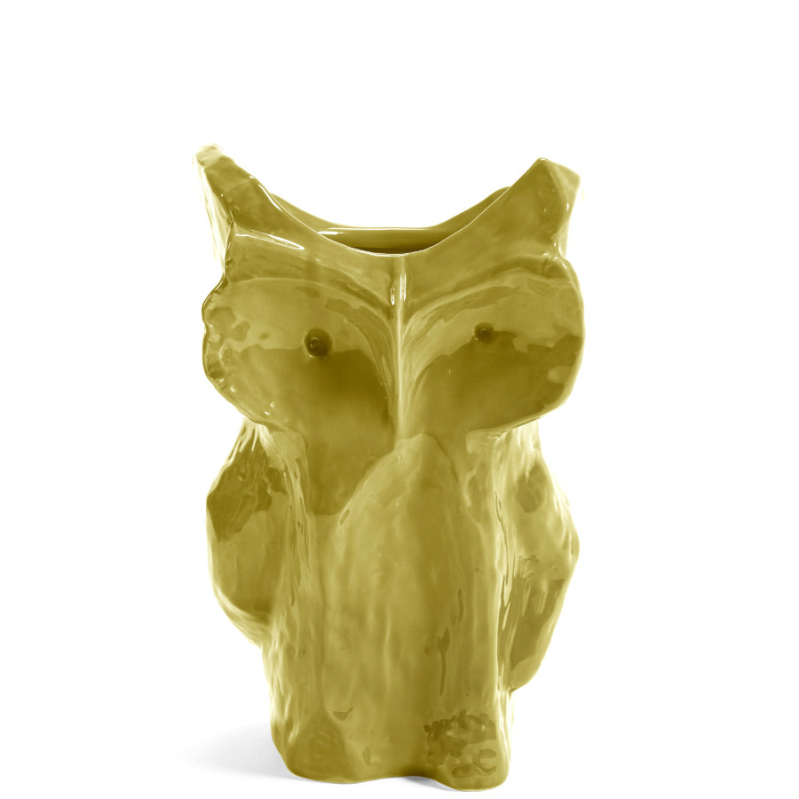 Serax-maison-vase-hiboux-taille-L-jaune-after-midnight-Atelier-Kumo