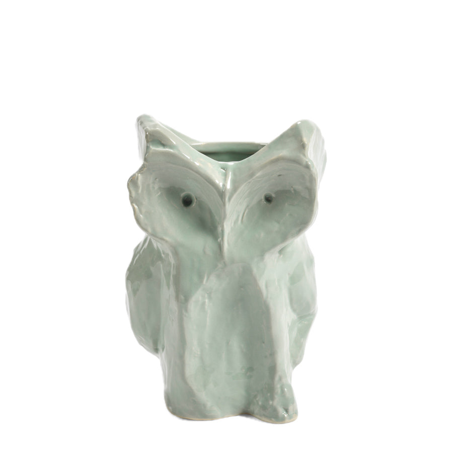 Serax-maison-vase-hiboux-taille-s-bleu-clair-after-midnight-Atelier-Kumo