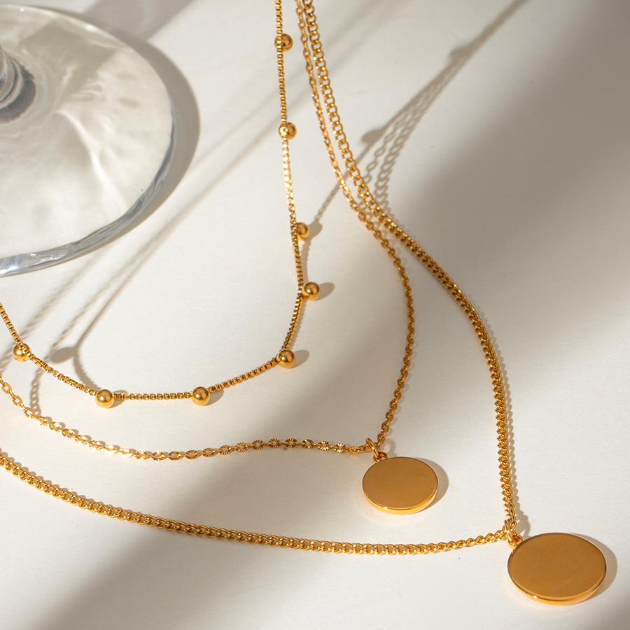 Or Jaune Collier Tres Fin Or Collier En Or Jaune 18 Carats Maille