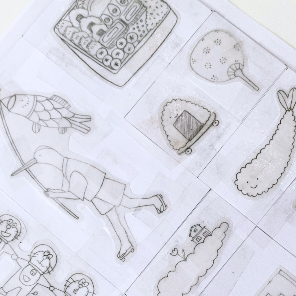 visuel-croquis-collaboration-risographies-japonaises-knapfla-kumo-1024-Atelier-Kumo