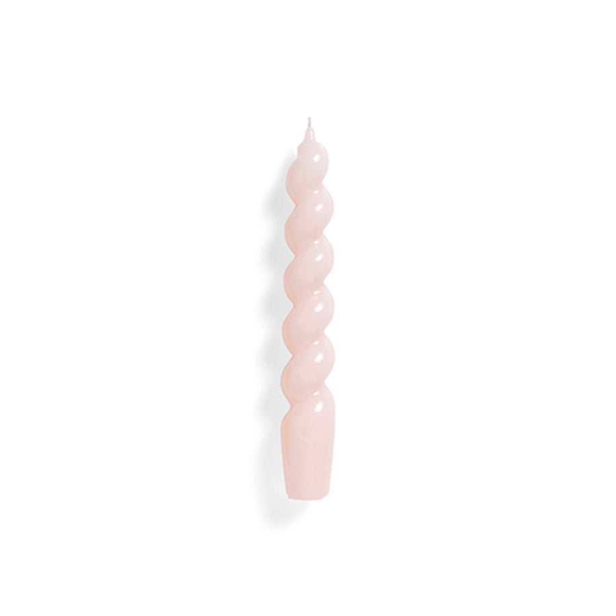 Hay-bougie-spirale-epaisse-rose-clair-nude-Atelier-Kumo