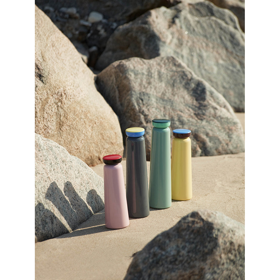 Hay-sowden-gourde-thermos-rose-gris-mint-jaune-atelier-kumo