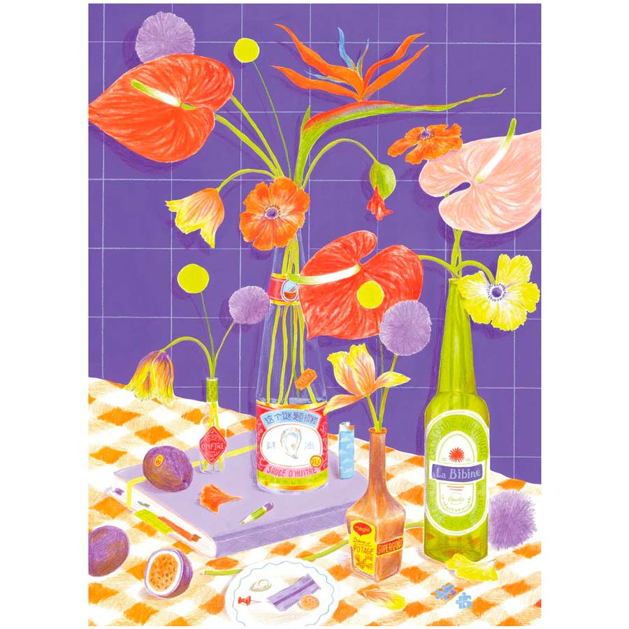 Jour-ferie-puzzle-des-fleurs-sur-la-table-illustration-Atelier-Kumo