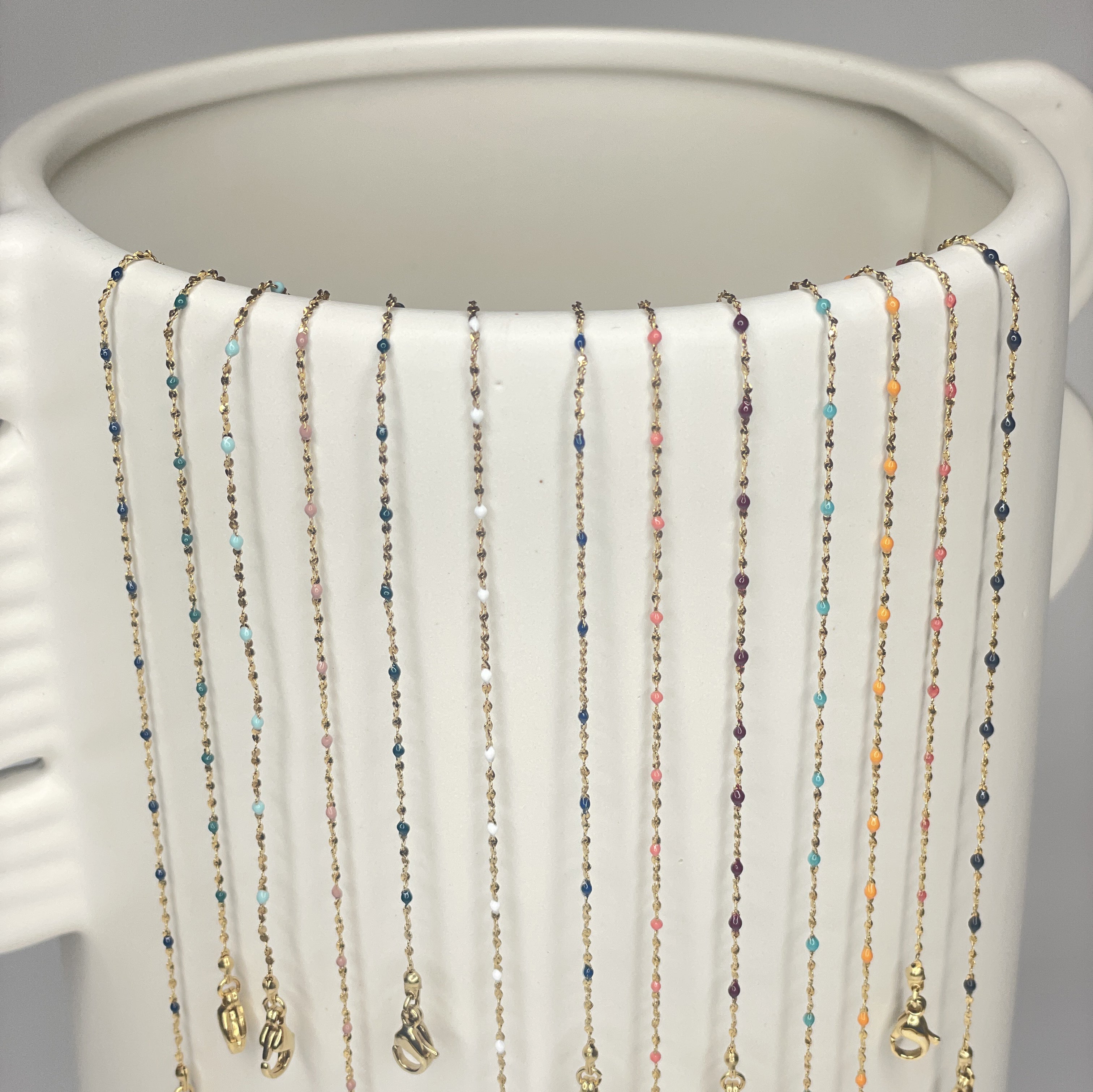Colliers double rang | Perles d'Eau Douce | Double rang Eau Douce Colliers double rang | Perles d'Eau Douce | Double rang Eau Douce