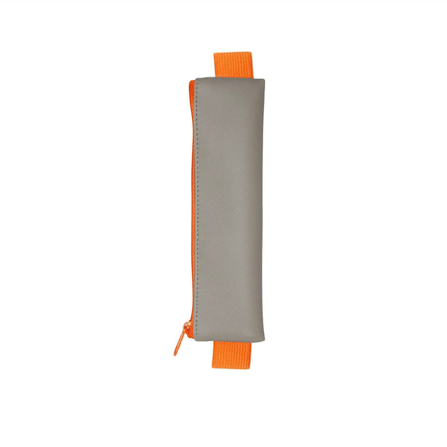 Kikkerland-trousse-carnet-elastique-gris-et-orange-Atelier-Kumo