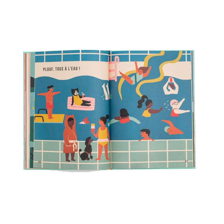 Marcel-et-Joachim-panorama-livre-enfants-piscine-Atelier-Kumo