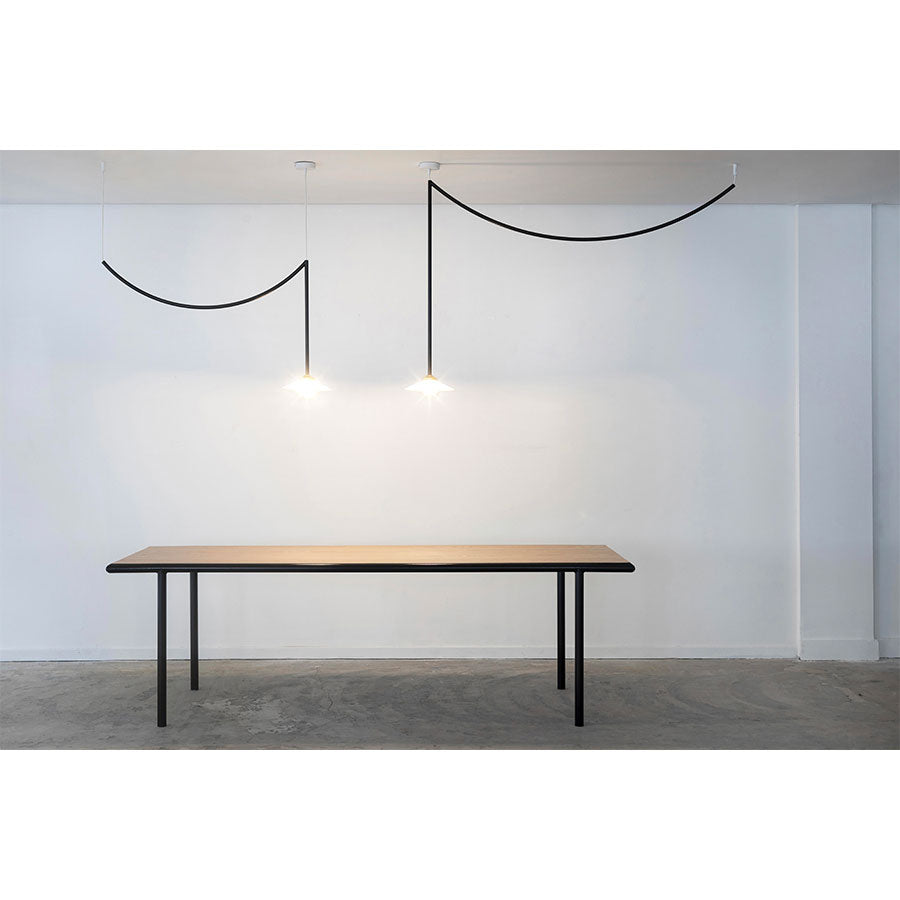 Muller-van-Severen-ceiling-lamp-4-5-noire-ambiance-table-2-Valerie-Objects-Atelier-Kumo