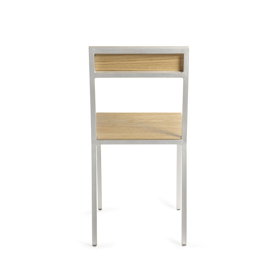 Muller-van-Severen-chaise-aluminium-alu-chair-bois-dos-Valerie-Objects-Atelier-Kumo