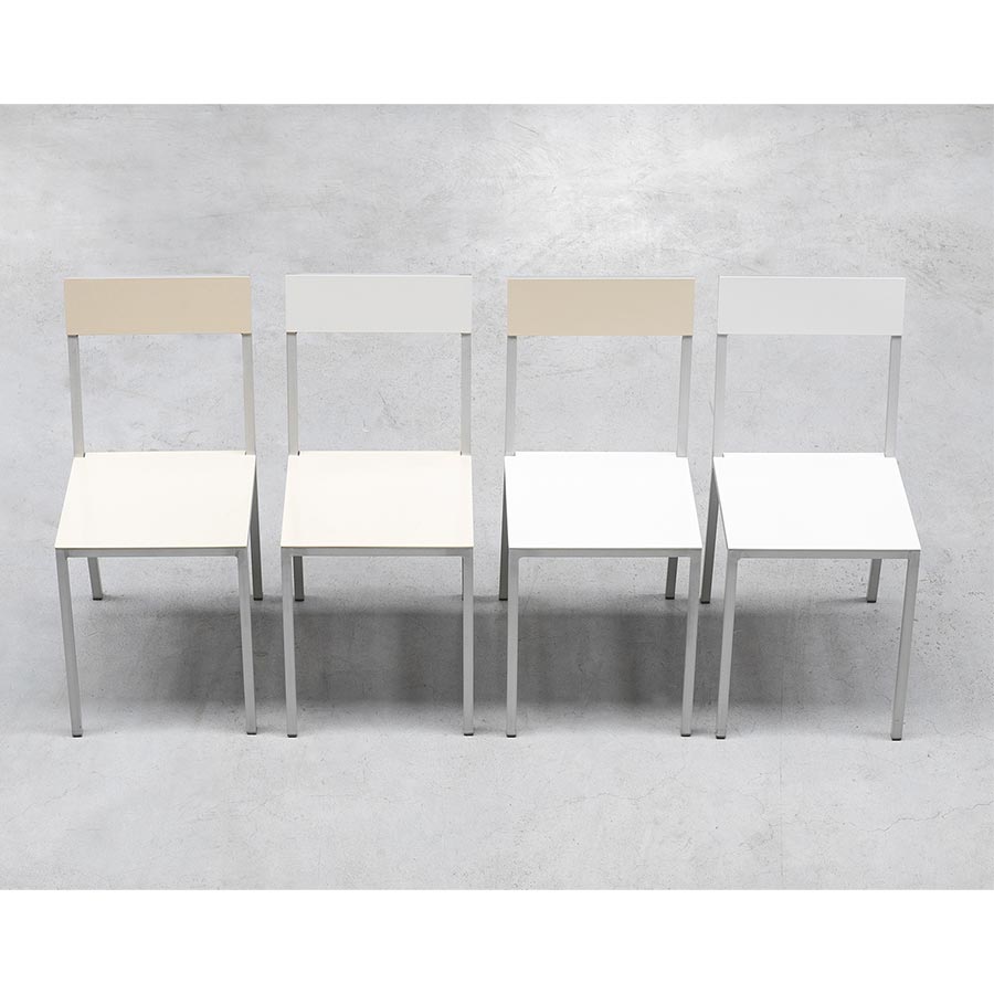 Muller-van-Severen-chaise-aluminium-alu-chair-gamme-ivoire-blanche-Valerie-Objects-Atelier-Kumo