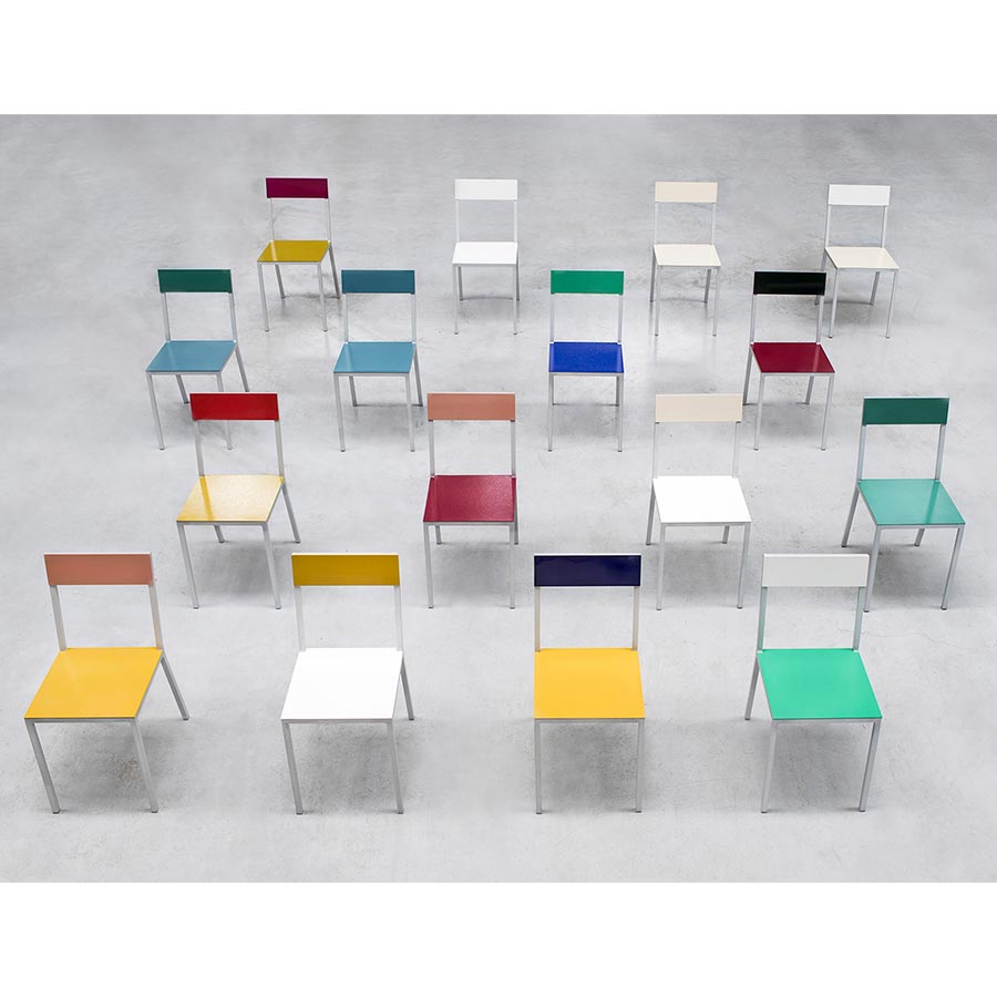 Muller-van-Severen-chaise-aluminium-alu-chair-gamme-quinconce-Valerie-Objects-Atelier-Kumo