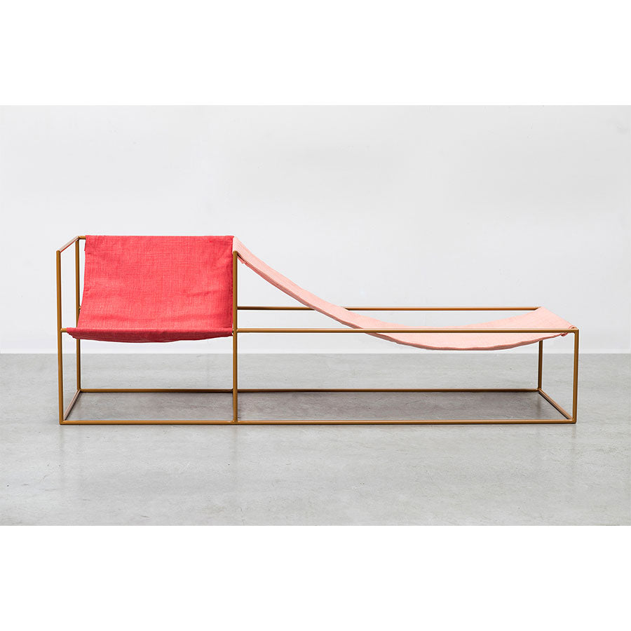Muller-van-Severen-siège-duo-seat-profil-moutarde-rouge-rose-Valerie-Objects-Atelier-Kumo