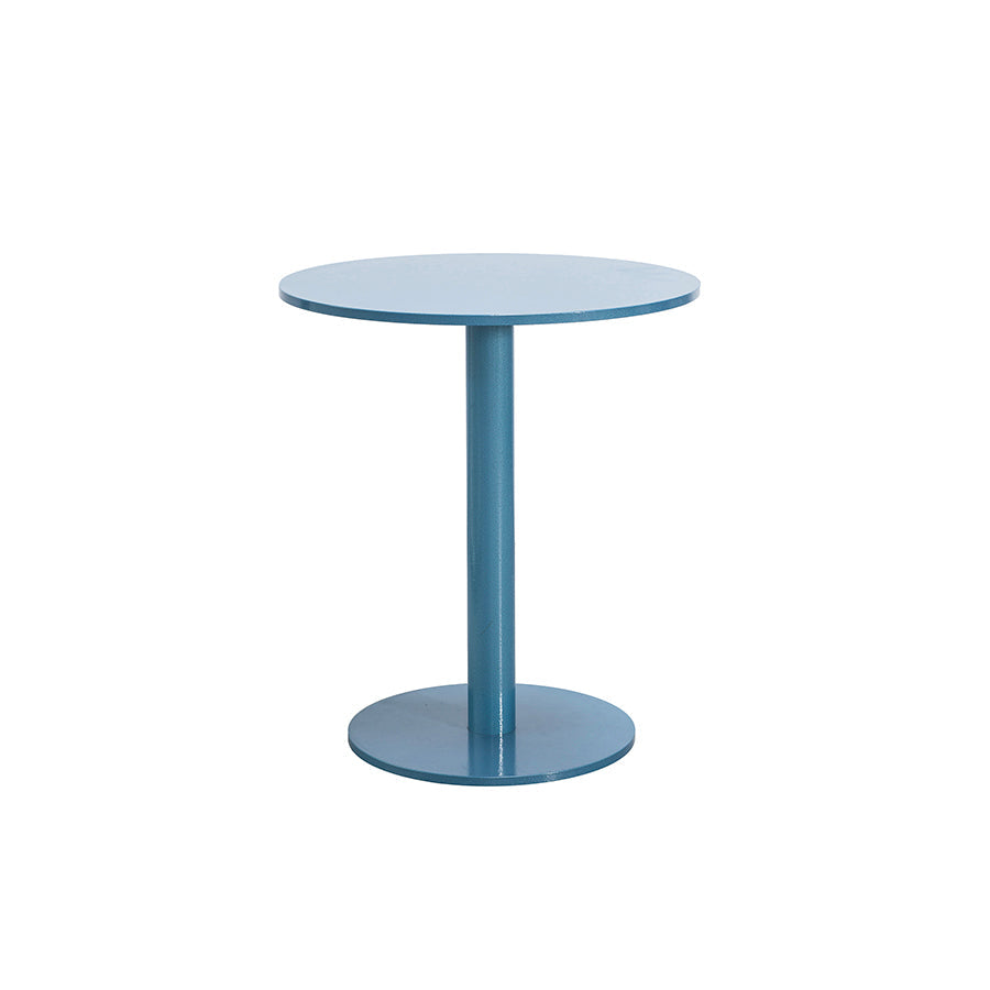 Muller-van-Severen-table-bistrot-aluminium-bleu-métallique-Valerie-Objects-Atelier-Kumo