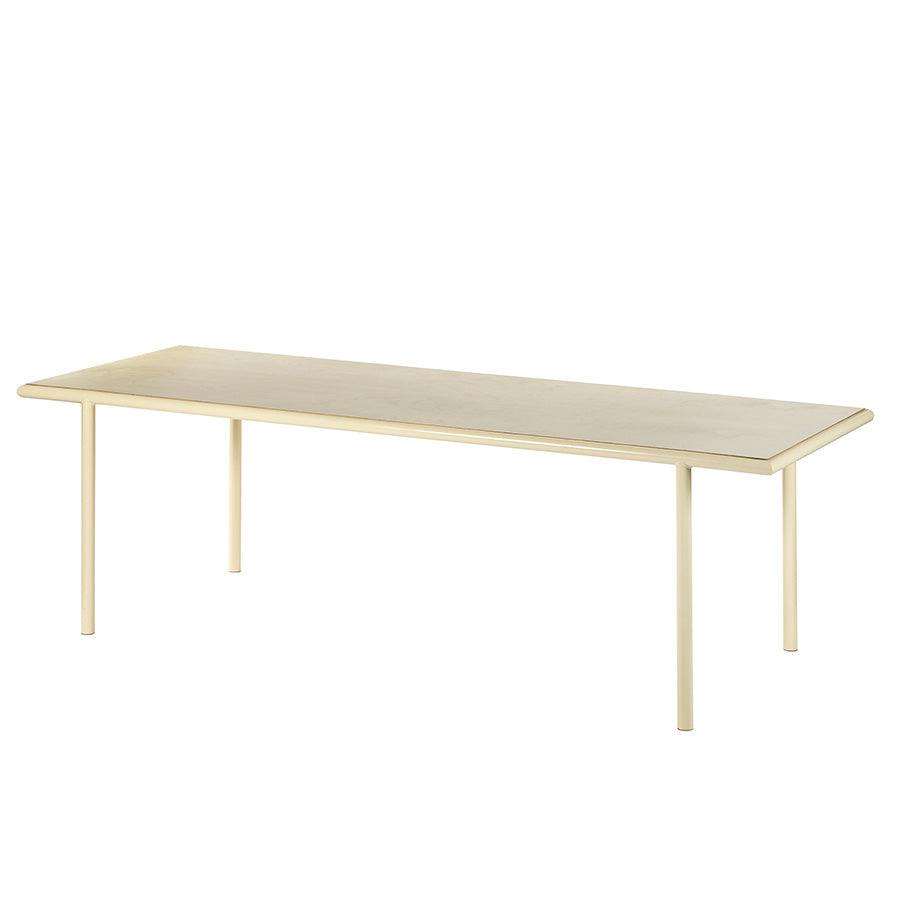 Muller-van-Severen-table-bois-rectangle-structure-ivoire-bouleau-Valerie-Objects-Atelier-Kumo