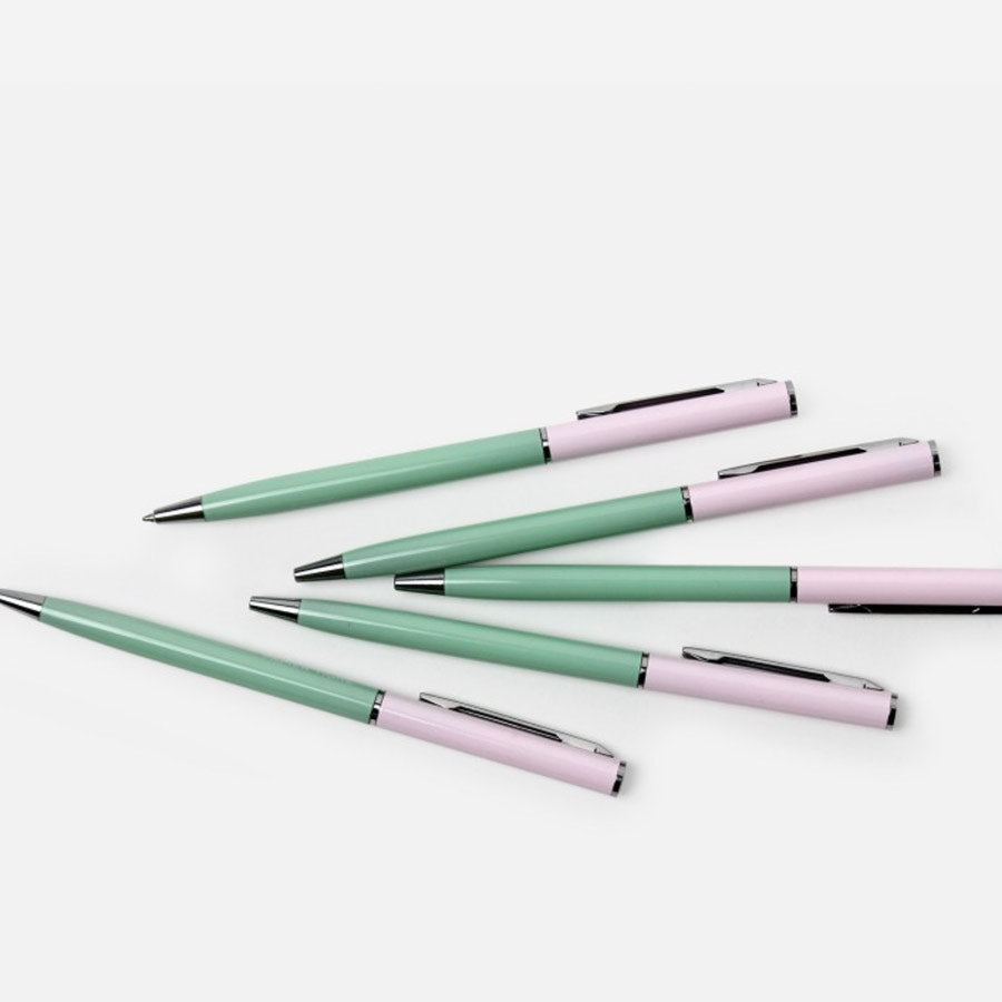 Papier-Tigre-les-stylos-bille-rose-vert-papeterie-Atelier-Kumo
