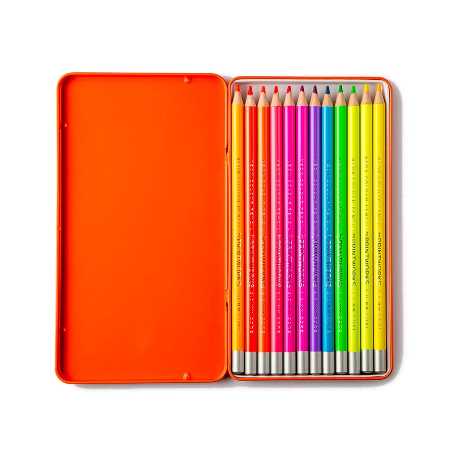 Printworks-boite-de-12-crayons-de-couleur-neon-Atelier-Kumo
